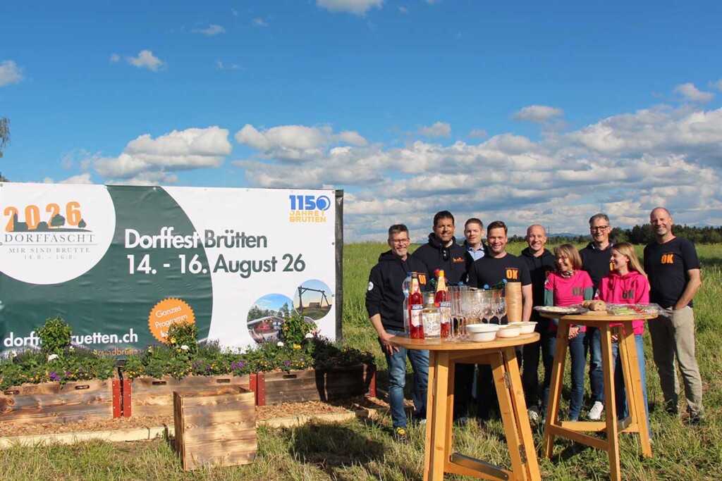 Dorffest Brütten 2026: Banner offiziell enthüllt
